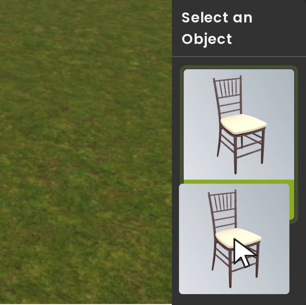 The chair picture riding the pointer over the catalog